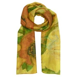 Van Gogh Sunflower Silk Chiffon Scarf